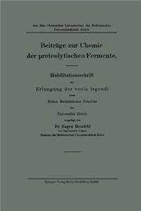 Beiträge Zur Chemie Der Proteolytischen Fermente