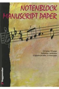 Notenblock Manuscript Paper