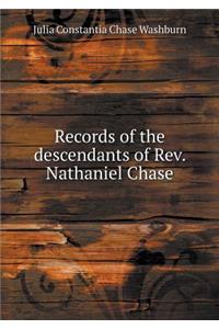 Records of the descendants of Rev. Nathaniel Chase