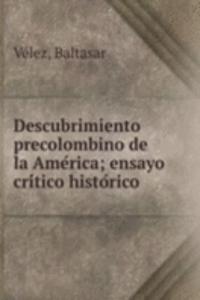 Descubrimiento precolombino de la America