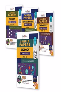 Educart CBSE Class 11 Sample Papers 2022-23 Bundle - Physics, Chemistry, Biology and English (4 books) 2022