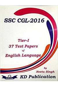 SSC CGL TIER I 37 TEST PAPERS OF ENGLISH LANGUAGE 2016