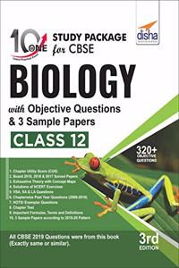 10 in One Study Package for CBSE Biology Class 12 with Objective Questions and 3 Sample Papers 3rd Edition