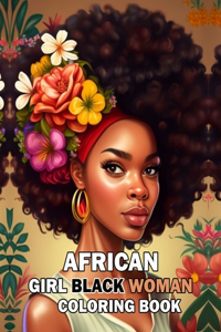 African Girl Black Woman Coloring Book