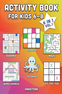 Activity Book for Kids 6-8