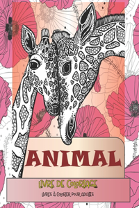 Livre de coloriage - Livres à colorier pour adultes - Animal