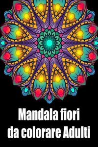 Mandala fiori da colorare adulti