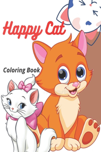 Happy Cat Coloring Book