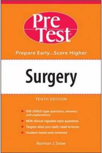Surgery: PreTest Self-Assessment and Review: 9th Edition
