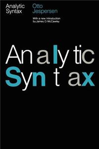 Analytic Syntax