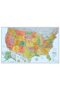 Signature U.S. Folded Wall Map: Musf