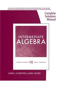 COMPLETE SM INTERM ALGEBRA 9E