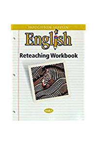 Houghton Mifflin English: Reteaching Workbook Grade 5