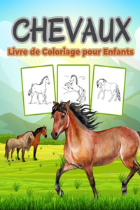 Chevaux Livre de Coloriage pour Enfants