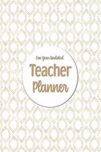 One Year Undated Teacher Planner