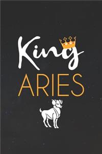 Aries Notebook 'King Aries' - Zodiac Diary - Horoscope Journal - Aries Gifts for Her