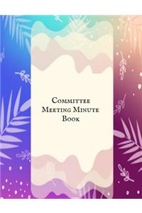 Committee Meeting Minute Book