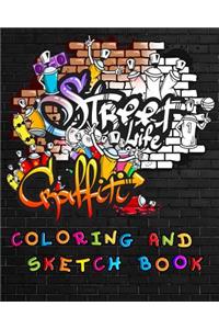 Street Life Grafiti Coloring And Sketch Book