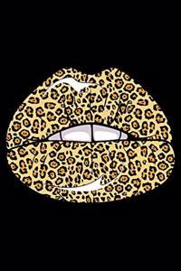 Funny leopard lips journal: leopard print lips fan design 120 Page composition Blank Notebook colleg ruled journal for you or your kids boy or girl