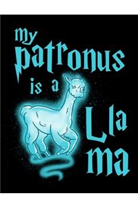 My Patronus Is A Llama: Journal For Recording Notes, Thoughts, Wishes Or To Use As A Notebook For Llama Lovers, Cute Spirit Animal Enthusiasts And Magic Wizard Fans (8.5 x 