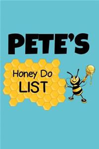 Pete's Honey Do List