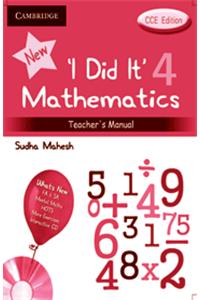 I Did It Mathematics Teachers Manual 4, CCE Edition