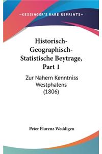 Historisch-Geographisch-Statistische Beytrage, Part 1