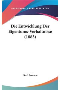 Die Entwicklung Der Eigentums-Verhaltnisse (1883)