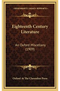 Eighteenth Century Literature