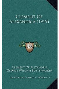 Clement of Alexandria (1919)