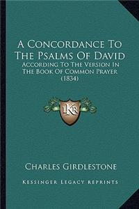 Concordance to the Psalms of David