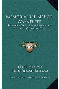 Memorial Of Bishop Waynflete