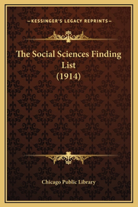 The Social Sciences Finding List (1914)