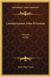 Consideraciones Sobre El Genesis