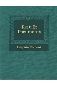 R�cit Et Documents