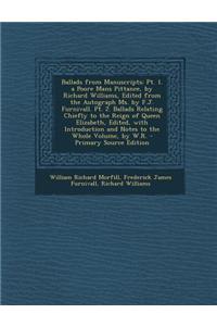 Ballads from Manuscripts