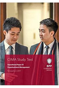 CIMA E1 Organisational Management