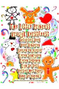 The Little Princess vrolijk kerstfeest activiteit Boek Voor kinderen Spelen en plezier Leren schrijven Leren tekenen Lijn de Dots Versier met Pages Hang de pagina's