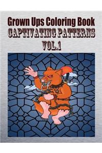 Grown Ups Coloring Book Captivating Patterns Vol.1 Mandalas