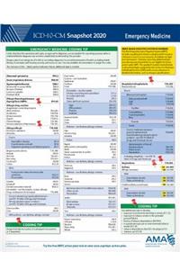 ICD-10-CM 2020 Snapshot Coding Card: Emergency Medicine