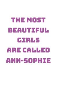 Ann-Sophie Girl Woman Notebook