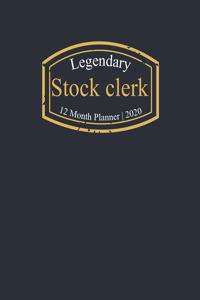 Legendary Stock clerk, 12 Month Planner 2020
