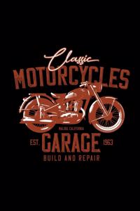 Classic Motorcycles. garage. Build and repair