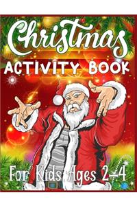 Christmas Activity Book For Kids Ages 2-4