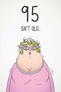 95 Isn't Old...: Funny Women's Sarcastic 95th Birthday Card 122 Page Journal Gift. First Page Punchline Reads: "...It's Fucking Ancient!"