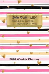 Delta Xi Nu - Friends By Chance, Sisters By Choice 2020 Weekly Planner