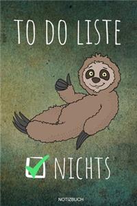To Do Liste Nichts