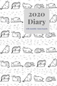 2020 Diary with monthly vision boards
