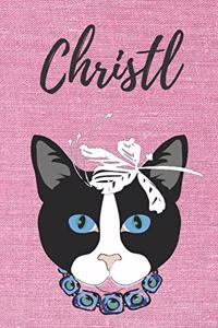personalisiertes Notizbuch Katze / Journal / Malbuch / Tagebuch / Kritzelbuch / DIN A5 / Geschenk Christl