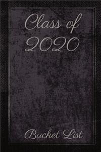 Class of 2020 Bucket List